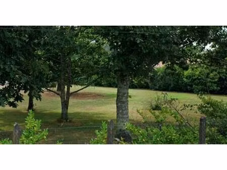 a vendre : magnifique terrain de 900m2 en première ligne au calme à saucats