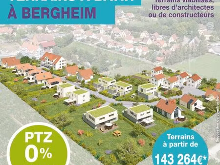 bergheim – terrain à bâtir à partir de 4 84 ares