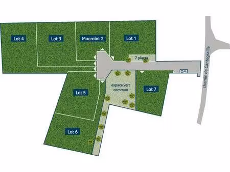 fonsorbes terrains viabilisés 1002m2