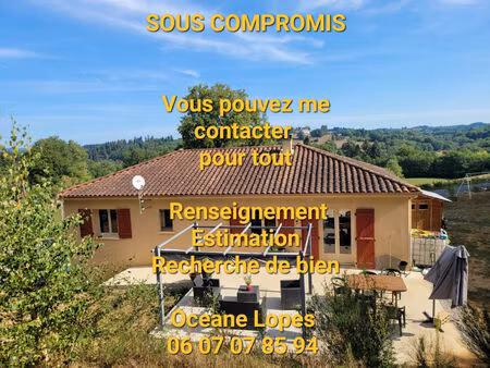 vente maison 5 pièces 99 m² royères (87400)