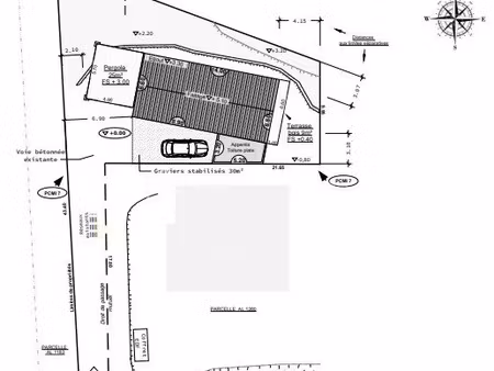 vente terrain 450 m² à lodeve (34700)  57 000 €