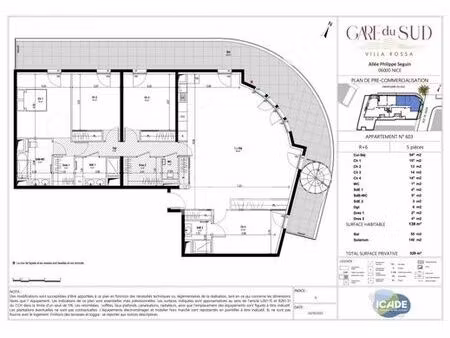 appartement de prestige de 139 m2 en vente nice  provence-alpes-côte d'azur