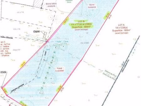 vente terrain à guenrouet (44530) : à vendre / 894m² guenrouet