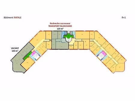 location bureau bouguenais 252 m²