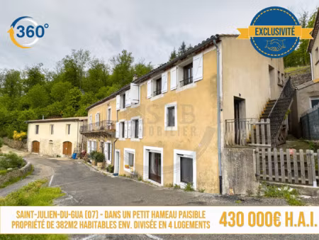 propriété de 382m2 habitables environ divisée en 4 logements