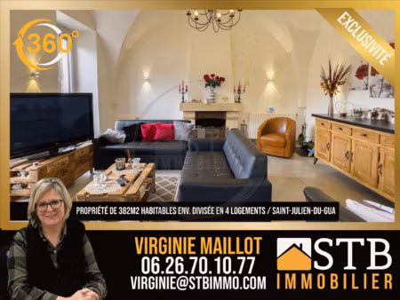 propriété rénovée avec logements indépendants à saint-julien