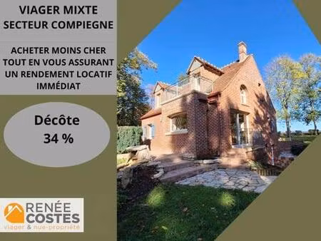 viager occupé - h63 ans - compiegne (60200)