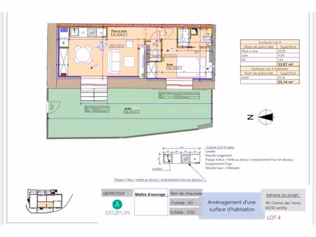 vente appartement 2 pièces 37 m² à lentilly (69210)  218 000 €