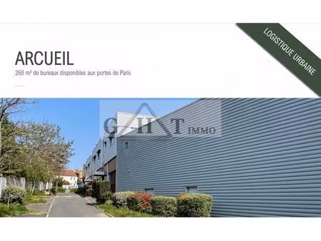 location bureau 268 m² à arcueil (94110)