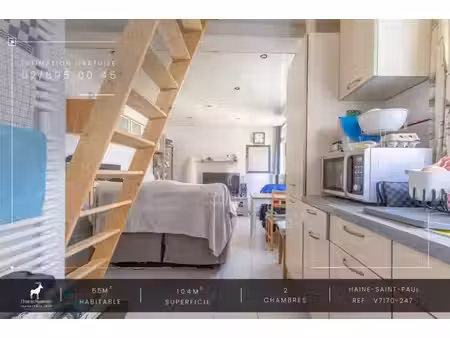 maison 3 façades à vendre avec jardin à haine-saint-paul