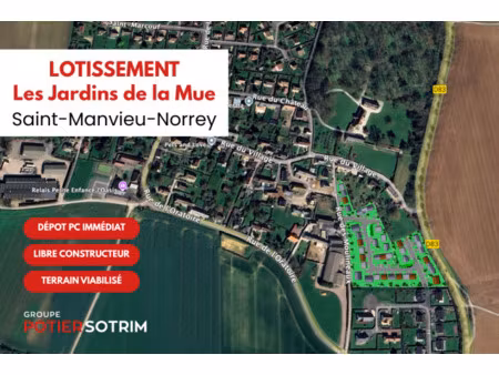 vente terrain à saint-manvieu-norrey (14740) : à vendre / 443m² saint-manvieu-norrey