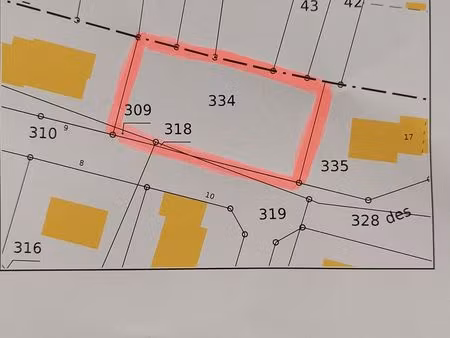 terrain viabilisé 6 76 ares à sentheim