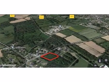 terrain 1168 m² ferel