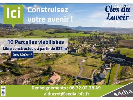 terrain viabilisé libre constructeur sur la commune le pin