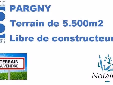 vente terrain à batir 5517 m² à pargny (80190)  85 000 €