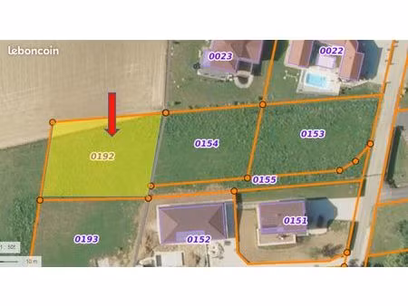 terrain à bâtir viabilisé - 10 01 ares