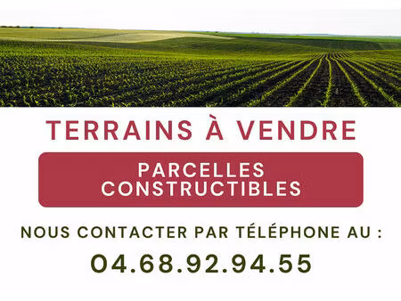 vente terrain  183.00m²  cases