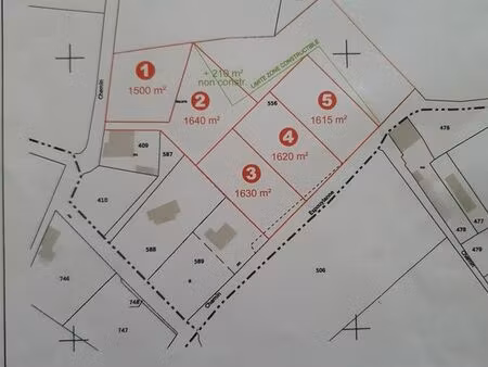 vente de terrain constructible