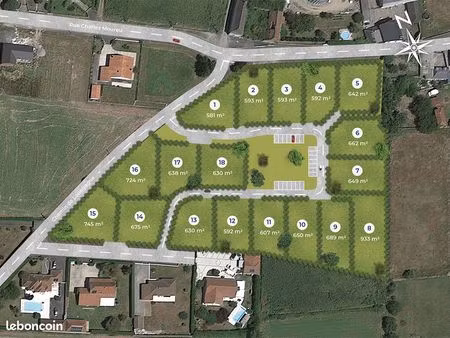 terrain 593 m² pardies