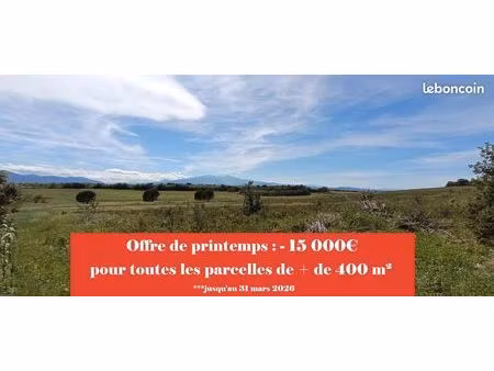 terrain 214 m² saint jean lasseille