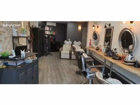 fond de commerce salon de coiffure mixte et barbier