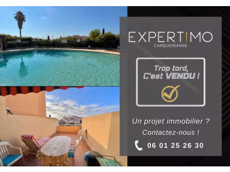 appartement type 2 avec garage et accès piscine entre le centre-ville et la mer