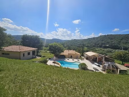 saint-montan - villa et gites avec vue dominante