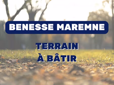 vente terrain 475m2 bénesse-maremne 40230 - 193000 € - surface privée