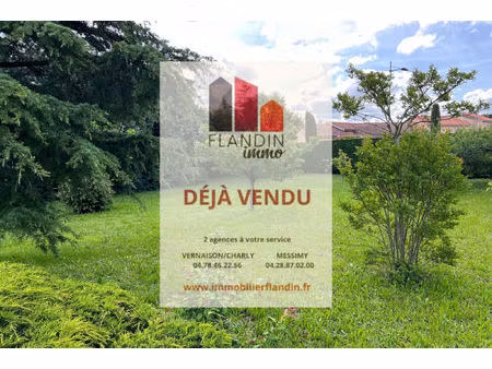 vente terrain 579 m² vernaison (69390)