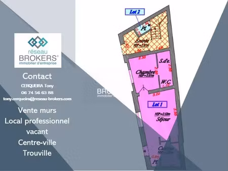 à vendre : local professionnel – local vacant