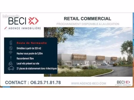 local commercial 319 m² salouël