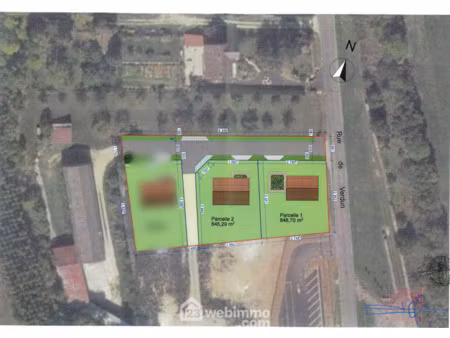 vente terrain 849 m² les monthairons (55320)
