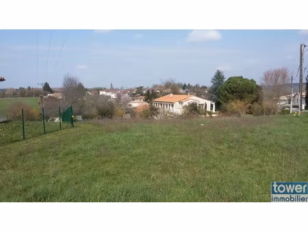 terrain à bâtir 1013 m2 sur garat en direction de touvre