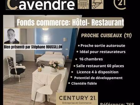 fonds de commerce  hôtel 2000 m² cuiseaux