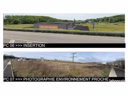 terrain constructible pour locaux commerciaux / bureaux ayguesvives