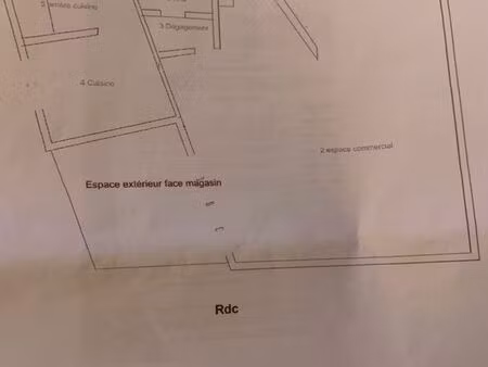 local commercial à louer - centre ville perros
