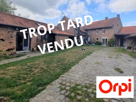 vente ferme 7 pièces 212 m² à bersée (59235)  499 900 €