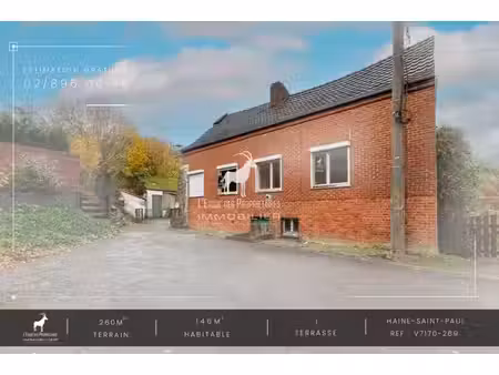 a vendre : maison à rénover sur haine-saint-paul