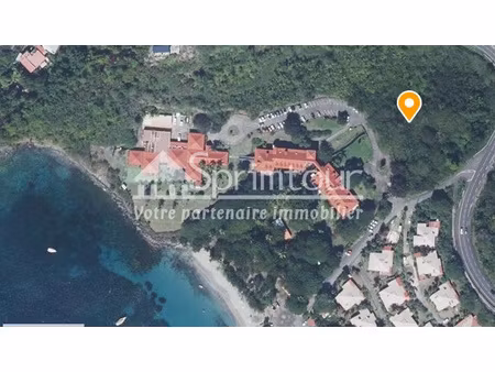 bouillante - terrain de 2608 m2 - bord de mer  plage à pied