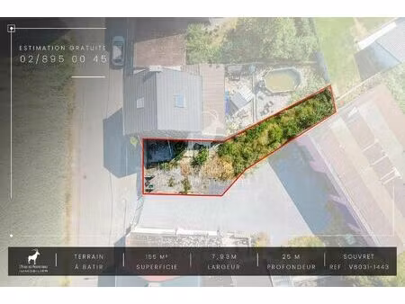 terrain à vendre de 155 m² à souvret (vaz79351)