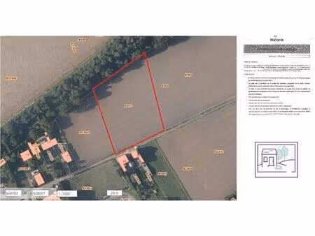 terrain à vendre à sentie de la forge 41 trazegnies (vwc94163)