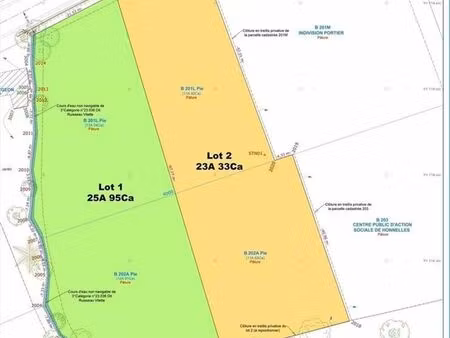 terrain à vendre de 2595 m² à roisin (vaz49182)