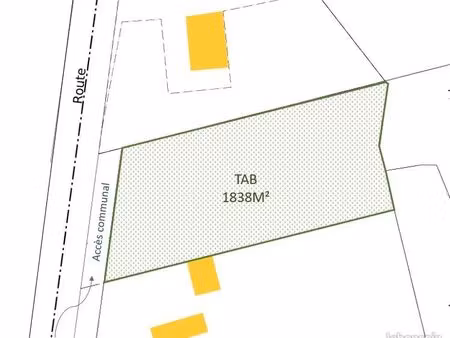 terrain 1838 m² echallat