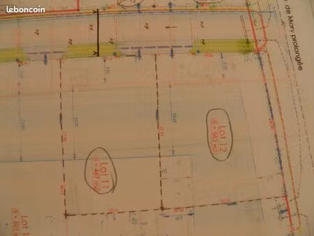2 terrains à bâtir plat viabilisé eau electricité  fibre