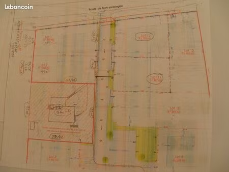 terrain à batir 467m2 viabilisé plat eau elect.tél fibre