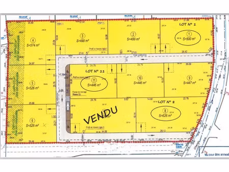 vente terrain 446 m² juillan (65290)