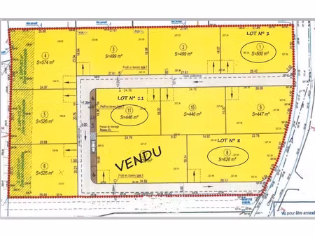 vente terrain 500 m² juillan (65290)
