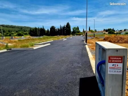 terrain 358 m² lignan sur orb