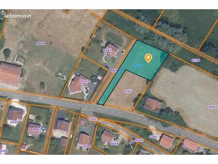 terrain 1 311 m² meroux moval