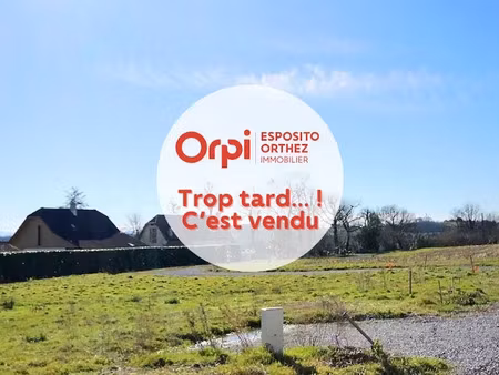 vente terrain 984 m² à orthez (64300)  54 000 €